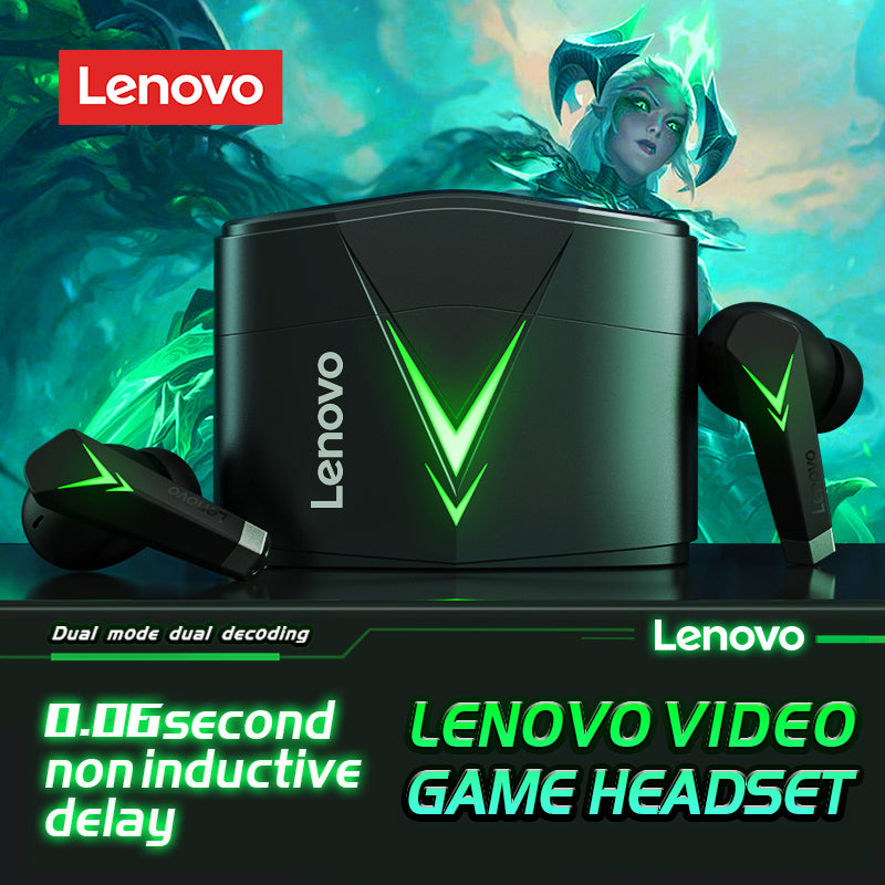 Lenovo-auriculares inalámbricos LP6 GM1 GM5 TWS para videojuegos, audí –  sonidosperrones
