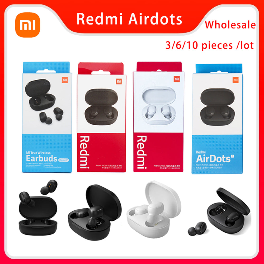 Xiaomi-auriculares inalámbricos Redmi AirDots 2, audífonos blancos con –  sonidosperrones